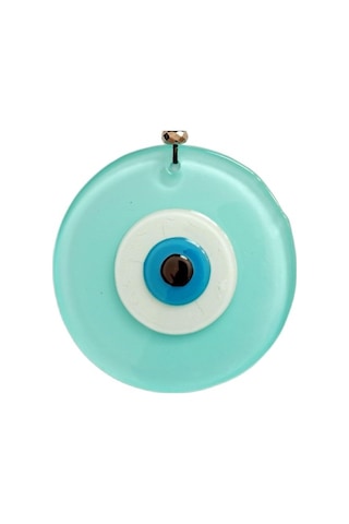 Turkuaz Rengi Nazar Boncuklu El Yapımı Duvar Süsü Hediyelik Eşya