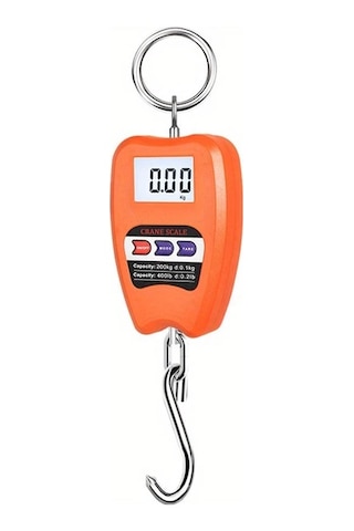 Xuweiwei Taşınabilir Dijital Asma Tartı Turuncu Plastik Malzeme Pil İle Çalışır Ev Ve Dış Mekan Kullanımı Turuncu