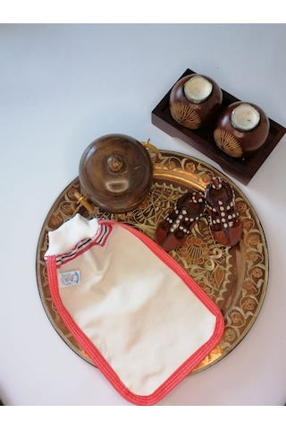 Eker-kırmızı Biyeli Hızlıgiy Kese-banyo Ve Duş Kesesi-lastikli