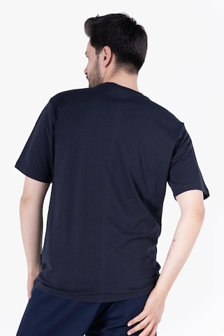 Yıldırımlar T-shirt Bisiklet Yakalı İş Tişörtü Lacivert