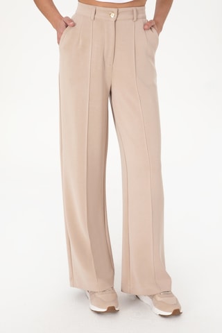 U.S. Polo Assn. Kadın Camel Modal Karışımlı Loose Fit Örme Pantolon 50300762-VR015