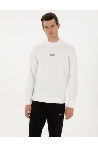 Pierre Cardin Erkek Beyaz Sweatshirt 50316633-vr013 Beyaz