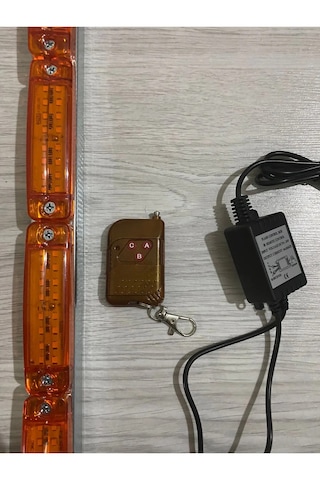 100 Cm Sarı-sarı Çakar Lamba 12 Modlu Uzaktan Kumandalı