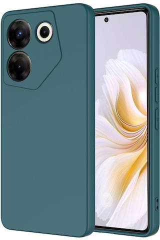 Goocamp Tecno Camon 20 Pro 5g Kılıf Mara Lansman Kapak - Koyu Yeşil Koyu Yeşil