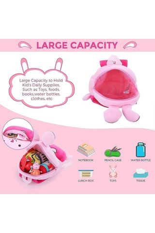 Bunny Küçük Pelüş Sırt Çantası, Erkek, Kız, Anaokulu, 1-2-3 Yaş Diğer