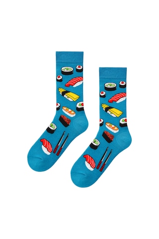 Carnaval Socks Rolls Ve Sushi Desenli Renkli Spor Çorap Çok Renkli