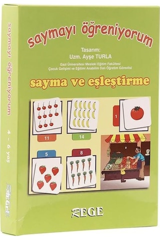 3 Yaş Saymayı Öğreniyorum Kartları rege