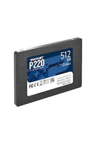 Patriot P220 2.5" 512 GB 550/500MB/S Sata3 SSD Disk P220S512G25