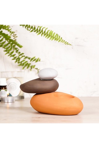 Mitr Özel Tasarım El Yapımı 2'li Tealight Mumluk Renkli
