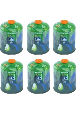 Orcamp 450 gr Kamp Kartuş Tüpü 6 lı Çok Renkli Orcamp 450 gr Kamp Kartuş Tüpü 6 lı Çok Renkli