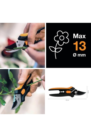 Fiskars Çiçekçi Makası Sp14, Uzunluk: 24 Cm, Yüksek Kaliteli Çeli