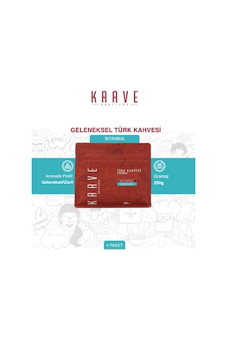 Kaave Roasterty Türk Kahvesi İstanbul 4 x 250 G