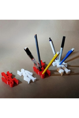 Ganzhoushop Tuhaf Suç Esintili Kalemlik Pratik Ve Eğlenceli Masa Düzenleyici Çok Yönlü Plastik Kalemlik Masa Düzenlemesi İçinbeyaz