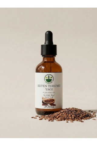 Soğuk Sıkım Keten Tohumu Yağı Flaxseed Oil Linseed Oil Linum Usitatissimum Saf Doğal 50 Ml 50 ML