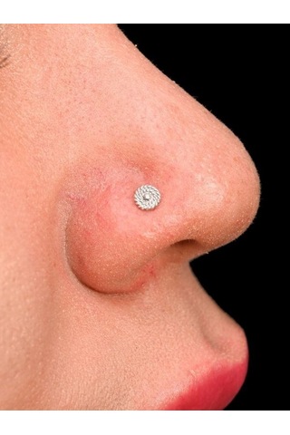 Tükkan Accessories Gümüş Yuvarlak Burgu Detay 925 Ayar Hızma-hızma38 Gümüş