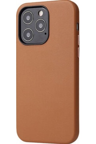 Apple Uyumlu iPhone 13 Pro Wireless Şarj Destekli Ve Kadife Kaplamalı Premium Pu Deri Kapak Ryc/eyzi Kahve