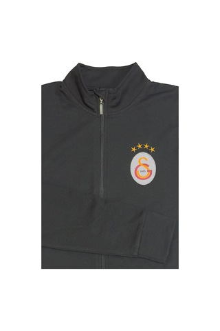 Galatasaray Lisanslı Siyah Balıkçı Yaka Sweat Siyah