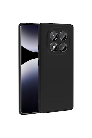 Noktaks - Xiaomi Uyumlu Xiaomi Redmi Note 14 Pro 4g - Kılıf Mat Soft Premier Silikon Kapak - Siyah - T37826 Siyah
