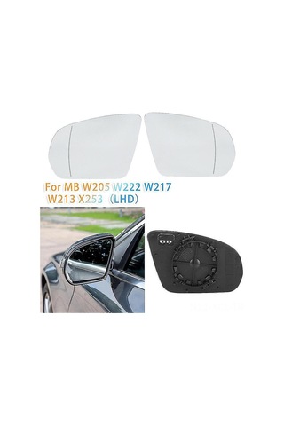 Konesam Mercedes Benz C/e/s/glc/cls/glb Sol Taraflı Isıtmalı Geniş Açı Gerçek Cam Retrovizör 2013-2021