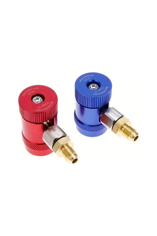 Xuweiwei 2 Adet R1234yf Hızlı Bağlantı Hava Kondisyonu Yüksek Düşük Hızlı Değişim Pilsiz