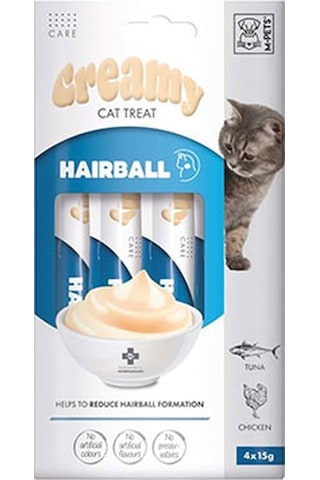 M-pets Tüy Yumağı Önleyici Krema Kedi Ödül Maması 4x15 Gr 244-30040.01