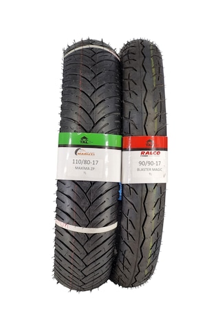 Motor Lastik 110/80-17 Ve 90/90-17 Tl Tubeless - Dubleks Takım