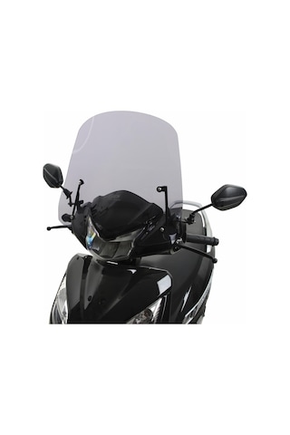 GP Kompozit Honda Activa 2023-2024 Uyumlu Kısa Ön Cam Füme 44 cm