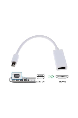 Apple Uyumlu MacBook Mini Displayport Hdmı Çıkışlı Dönüştürücü 1080p