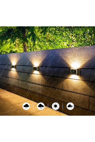 5W Vesta Led Solar dekoratif Aplik Günışığı YL84-6001-S Siyah