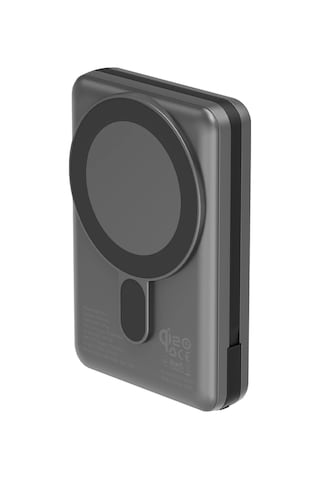 Magpac Pro Plus 10.000 Mah 20w Type-c 20w Type-c Kablo Ve 15w Kablosuz Şarj Hızlı Şarj Magsafe Powerbank Koyu Gri