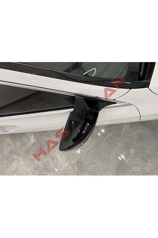 Mercedes W205 C Serisi Batman  Ayna Kapağı Piano Black 2015-2019