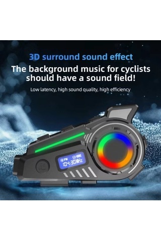 K19 Kameralı Motosiklet Kask Bluetooth Kulaklık Su Geçirmez Intercom Radyolu Hafıza Kartlı