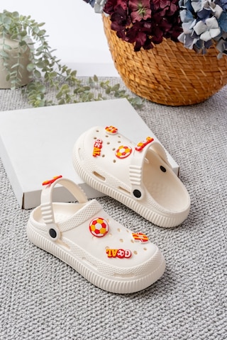 N Moda Unisex Çocuk Figürlü Sticker Sandalet-terlik Galatasaray