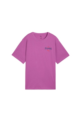 Puma Wardrobe Ess Floral Pack Relaxed Graphic Tee Kadın T-shirt Mor