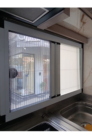 As Perde Sineklikli Plise Perde Karavan Perdesi