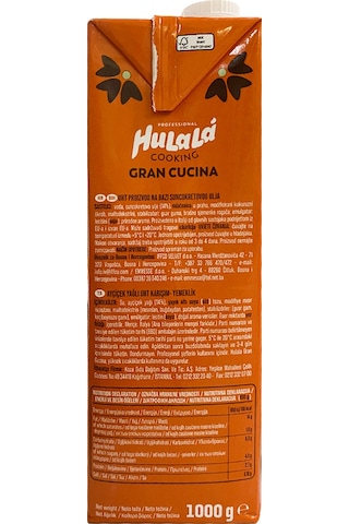 Hulala Bitkisel Krema Gran Cucina 1 Lt