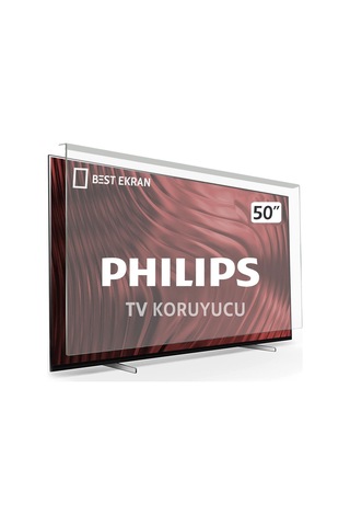 Best Ekran Philips Uyumlu 50PUS8505 TV Ekran Koruyucu - 50" 126 CM Ekran Koruyucu Paneli
