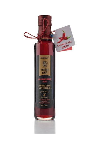 Körfez Acılısı Acı Kırmızı Biber Çeşnili Sızma Zeytinyağı - 250 Ml