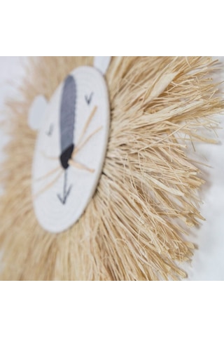 Sones El Yapımı Dokuma Karikatür Aslan Kaplan Hasır Ev Duvar Süsleri Çocuk Odası Giyim Mağazası Aksesuarları Sz-m04