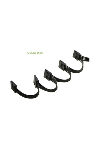 Molex Ide To 5X 15 Pin Sata Power Psu Sata Çevirici Kablo