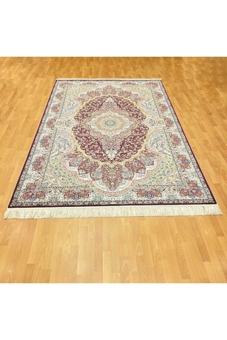 Şemse Desenli 200 X 300 İpek Halı Çok Renkli
