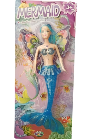 Oyuncak 32 Cm Işıklı Deniz Kızı Bebek Kız Çocuk Oyun Ve Hediye Seti