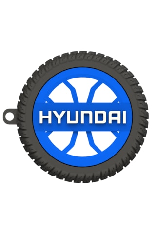 Hyundai Uyumlu Özel Tasarım Anahtarlık - Premium Hafif Ve Dayanıklı Mavi