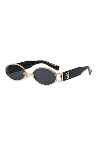 Yeni Sezon Vintage Oval Logolu Unisex Güneş Gözlüğü Çok Renkli