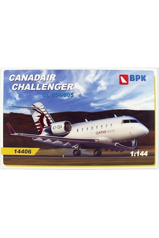 Big Planes Kits 14406 1/144 Ölçek, Canadair Challenger Cl604/605 Yolcu Uçağı, Plastik Model Kiti-55939