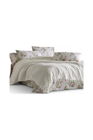 Şaheser Home Mona Pike 220x240 Cm Jakarlı Waffle Dokuma Çift Kişilik Yumuşak Ve Hafif Krem
