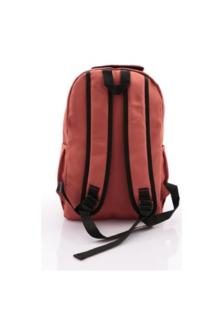 Young Maskotlu Çift Göz Okul Çantası51706 Gül Kuru, Turuncu, Kiremit Kırmızı Desenli