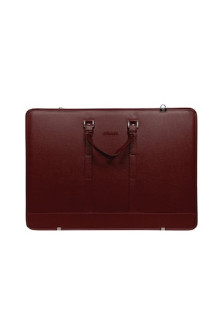 : Deri Proje Çantası : 40 Cm X 55 Cm : Bordo