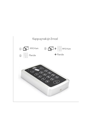 Electrimax - Rfıd Şifreli Kapı Kilidi - Kartlı Geçiş Kontrol Sist