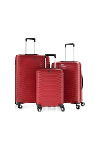 Ççs 5235 Polipropilen 3 Lü Valiz Seti Bordo